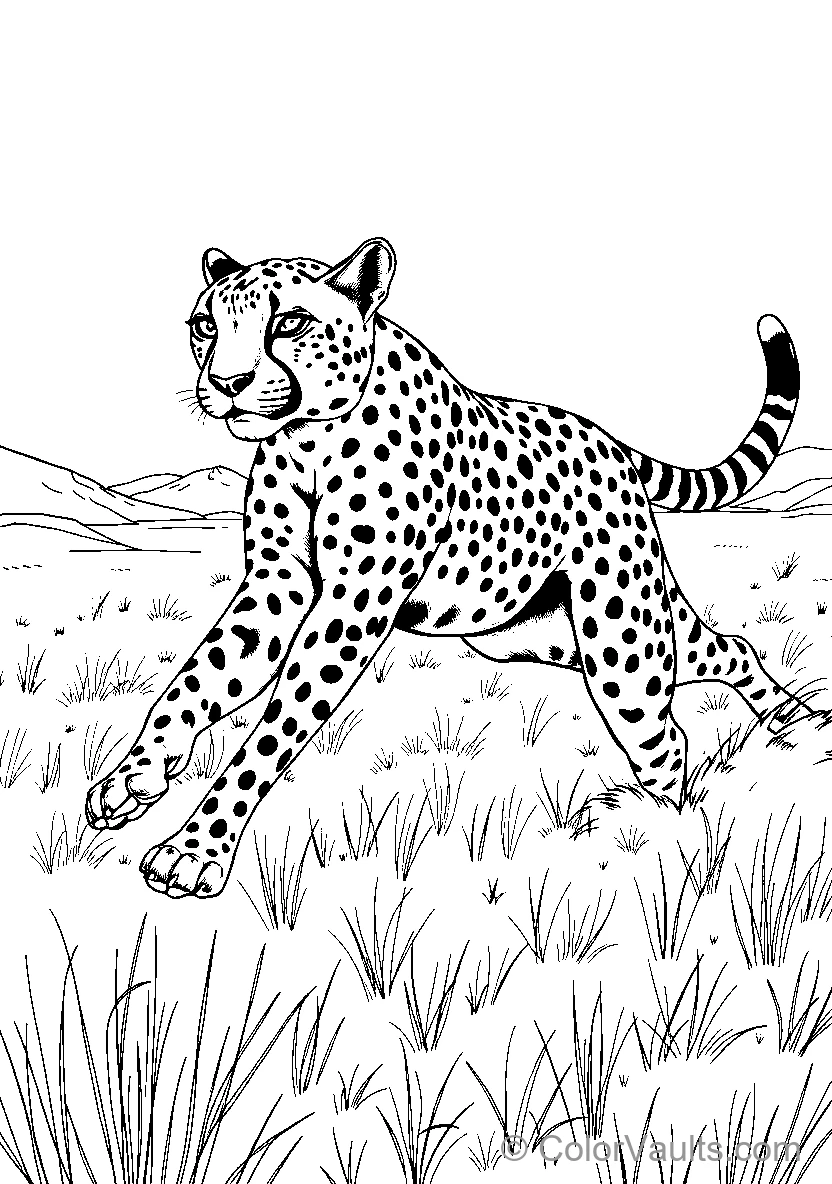 Cheetah In Motion