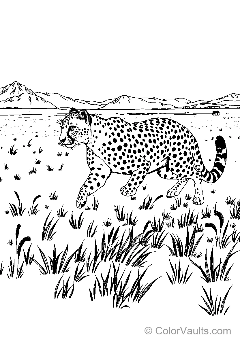 Cheetah In Motion 1