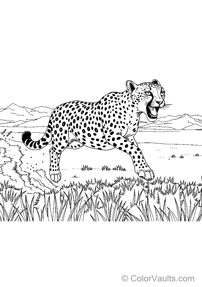 Cheetah In Motion 4