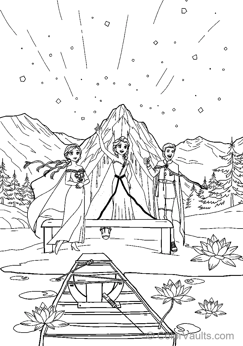 Elsa et Anna On A Boat Ride