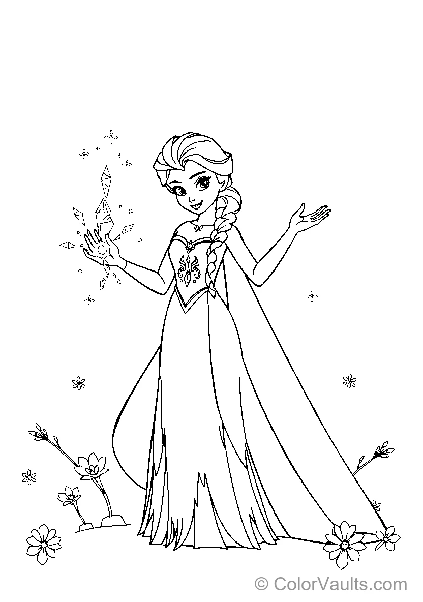 Elsa Casts Ice Magic