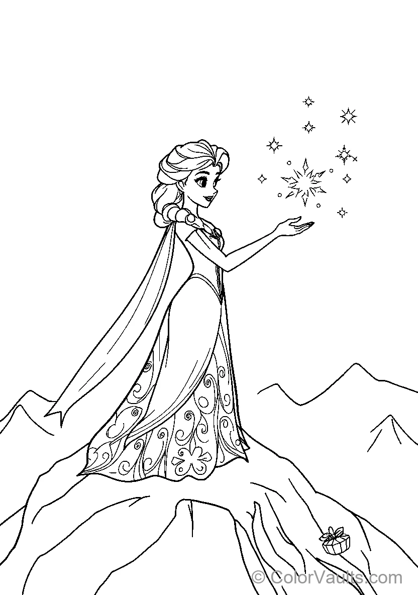 Elsa Conjuring Snowflakes