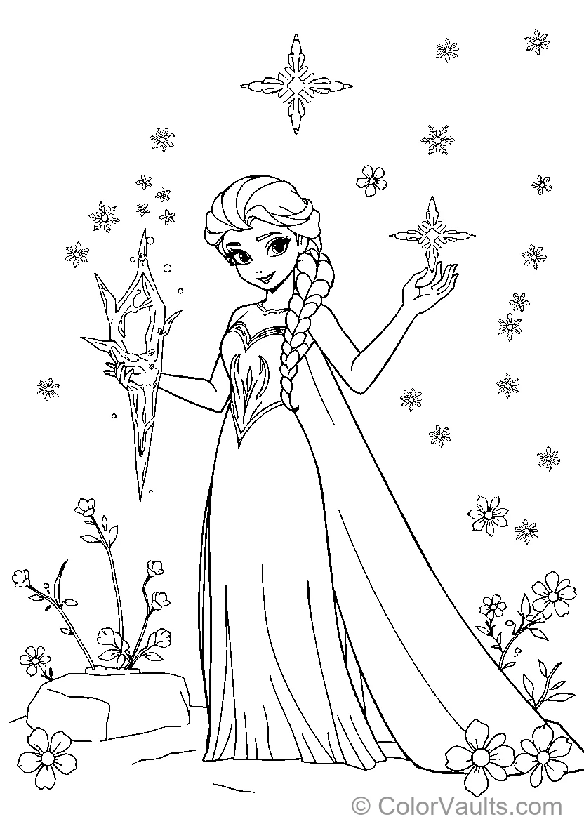 Elsa In Her Magique Pose