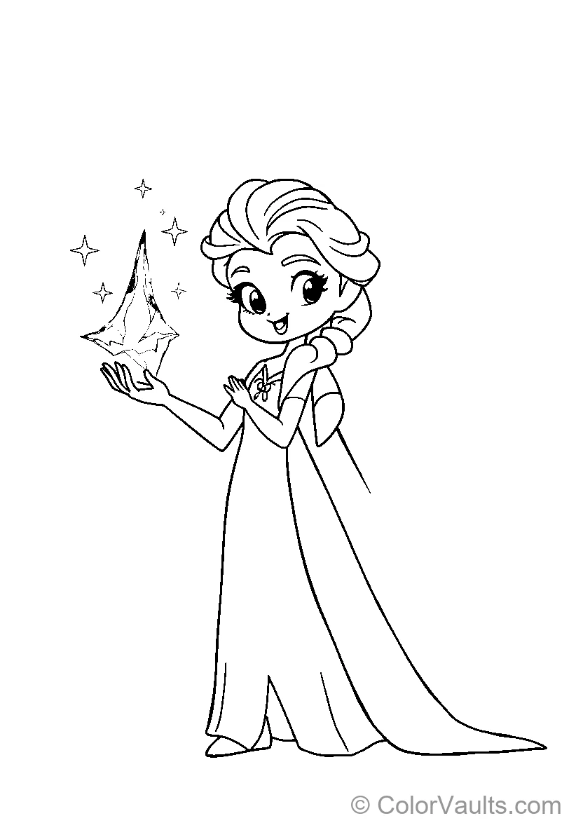 Elsa avec Magique Snowflake
