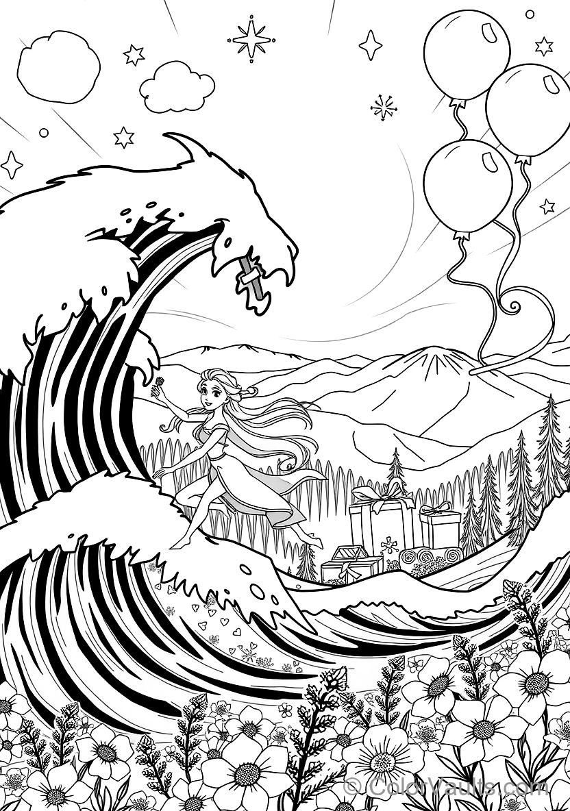 Elsa und the Mythical Water Spirit Nokk Galloping (Scene 5)