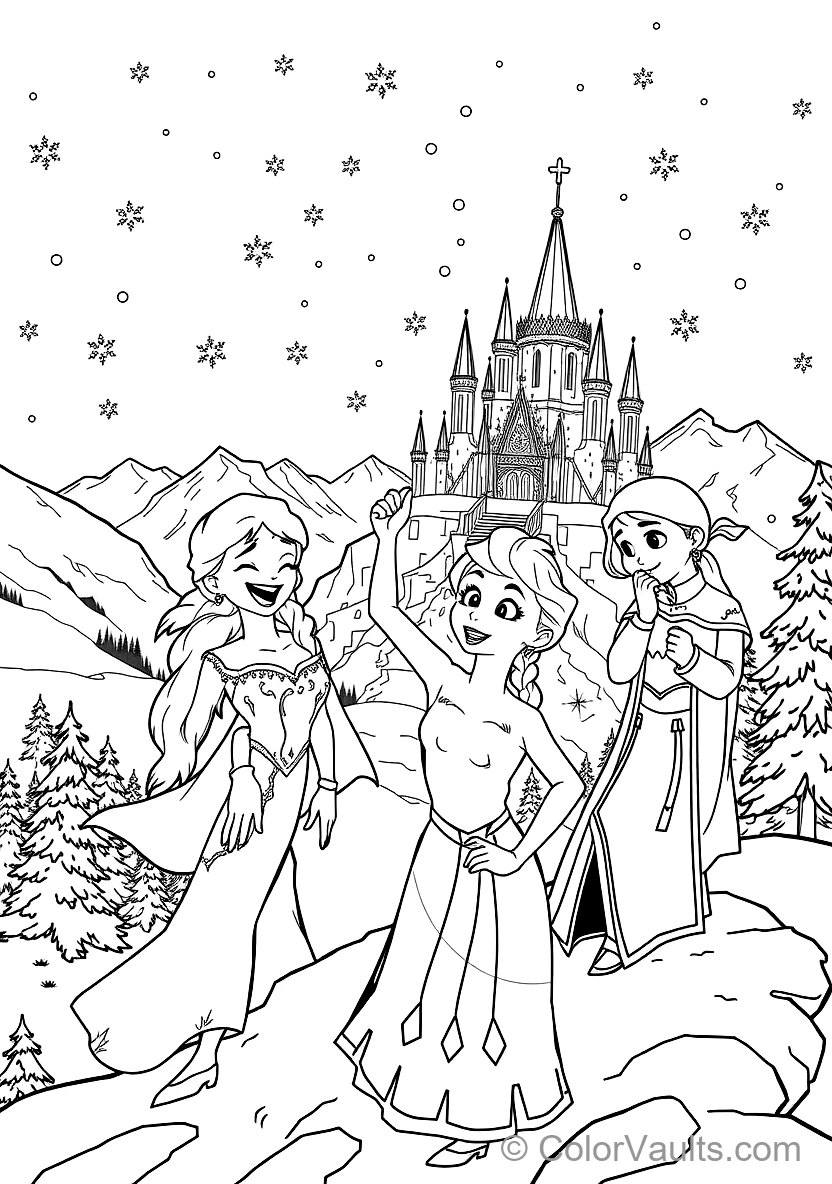 Elsa Singing Let It Go Creating the Crystalline Ice (Scene 9)