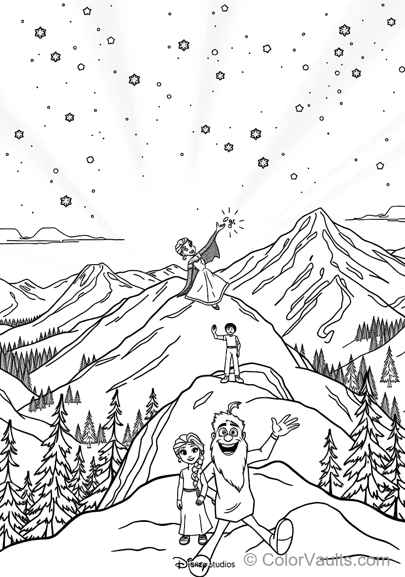 Elsa Singing Let It Go Creating the Crystalline Ice (Scene 11)
