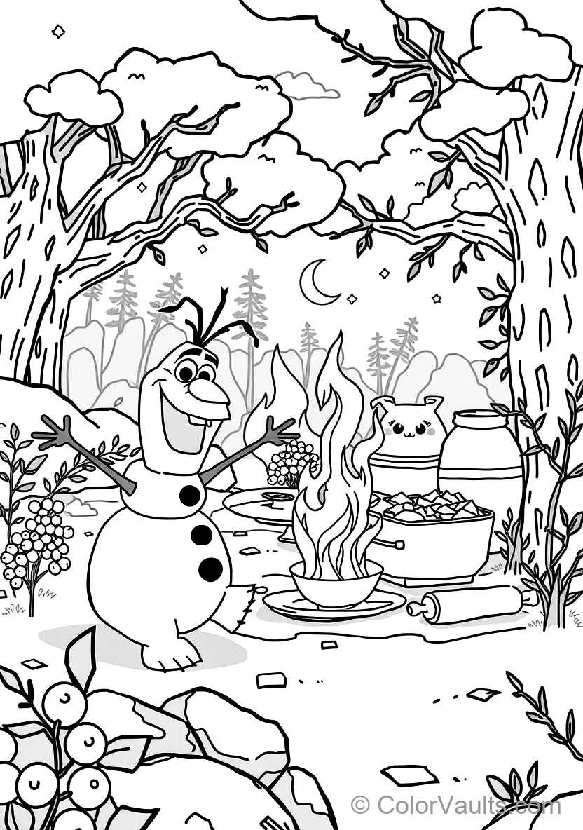 Olaf und the Süßer Fire Salamander Bruni Playing (Scene 6)