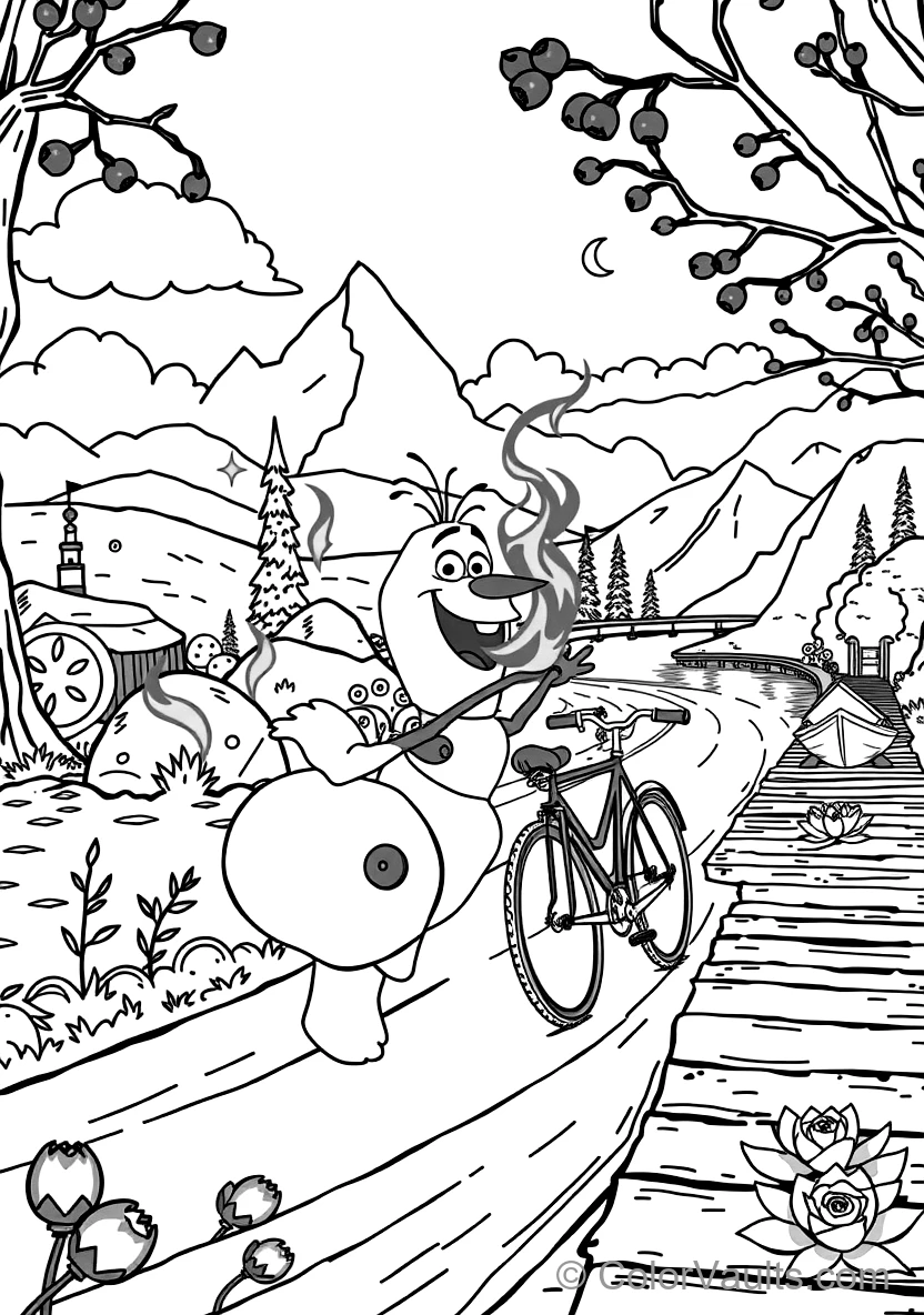 Olaf und the Süßer Fire Salamander Bruni Playing (Scene 12)