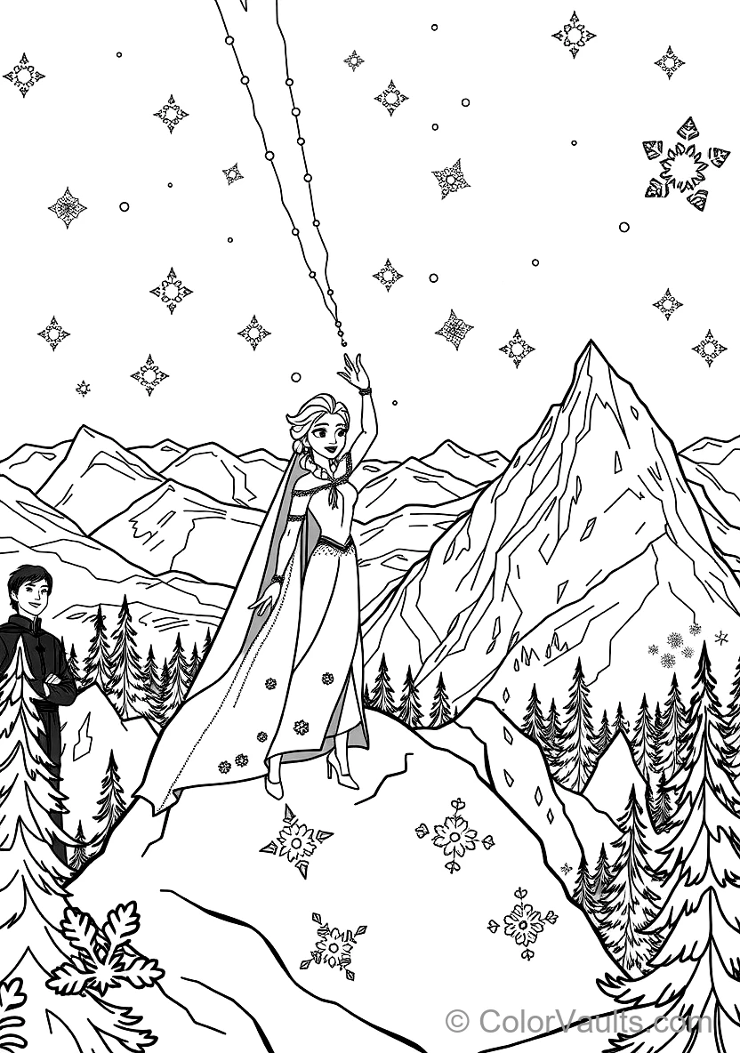Elsa Singing Let It Go Creating the Crystalline Ice (Scene 13)