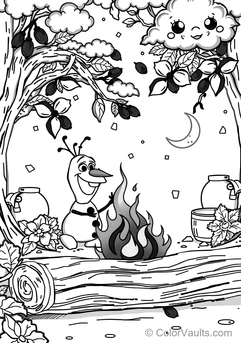 Olaf und the Süßer Fire Salamander Bruni Playing (Scene 14)