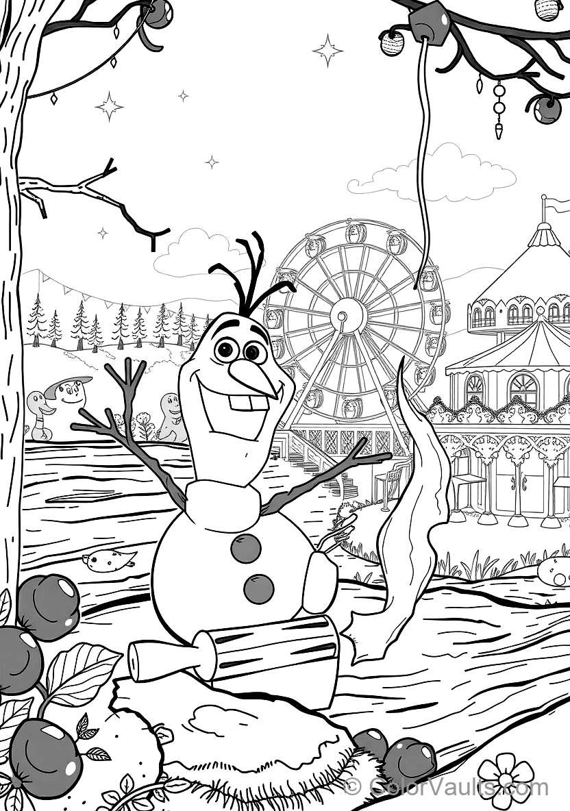 Olaf und the Süßer Fire Salamander Bruni Playing (Scene 20)