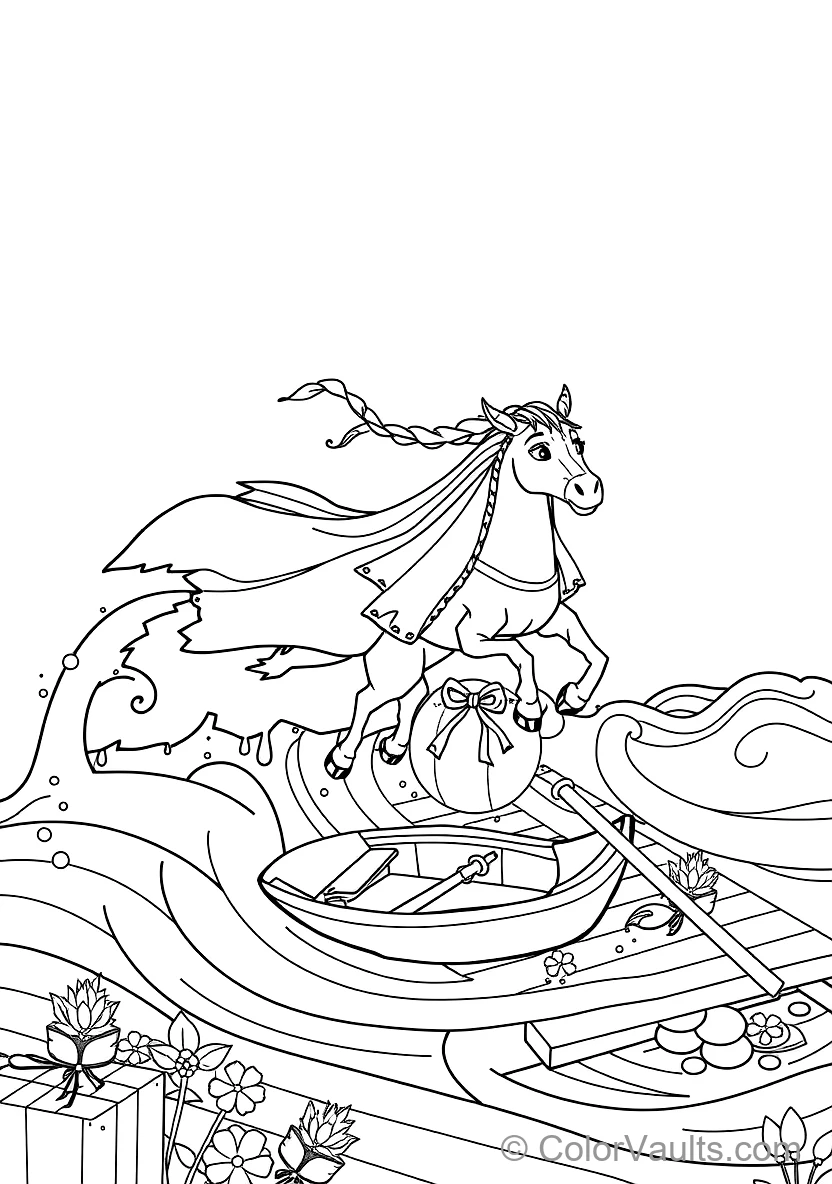 Elsa und the Mythical Water Spirit Nokk Galloping (Scene 19)
