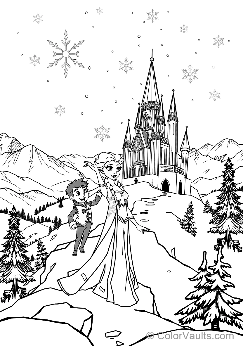 Elsa Singing Let It Go Creating the Crystalline Ice (Scene 17)