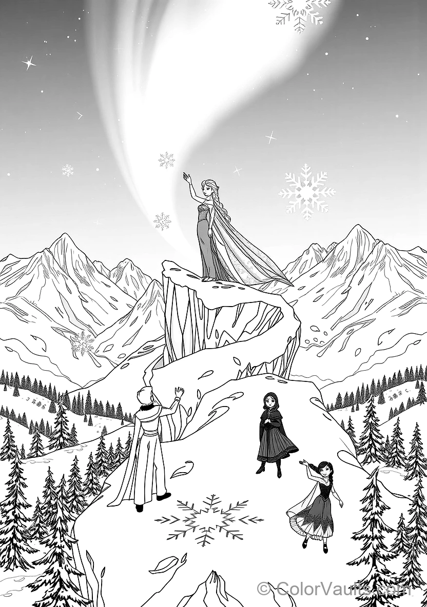 Elsa Singing Let It Go Creating the Crystalline Ice (Scene 19)