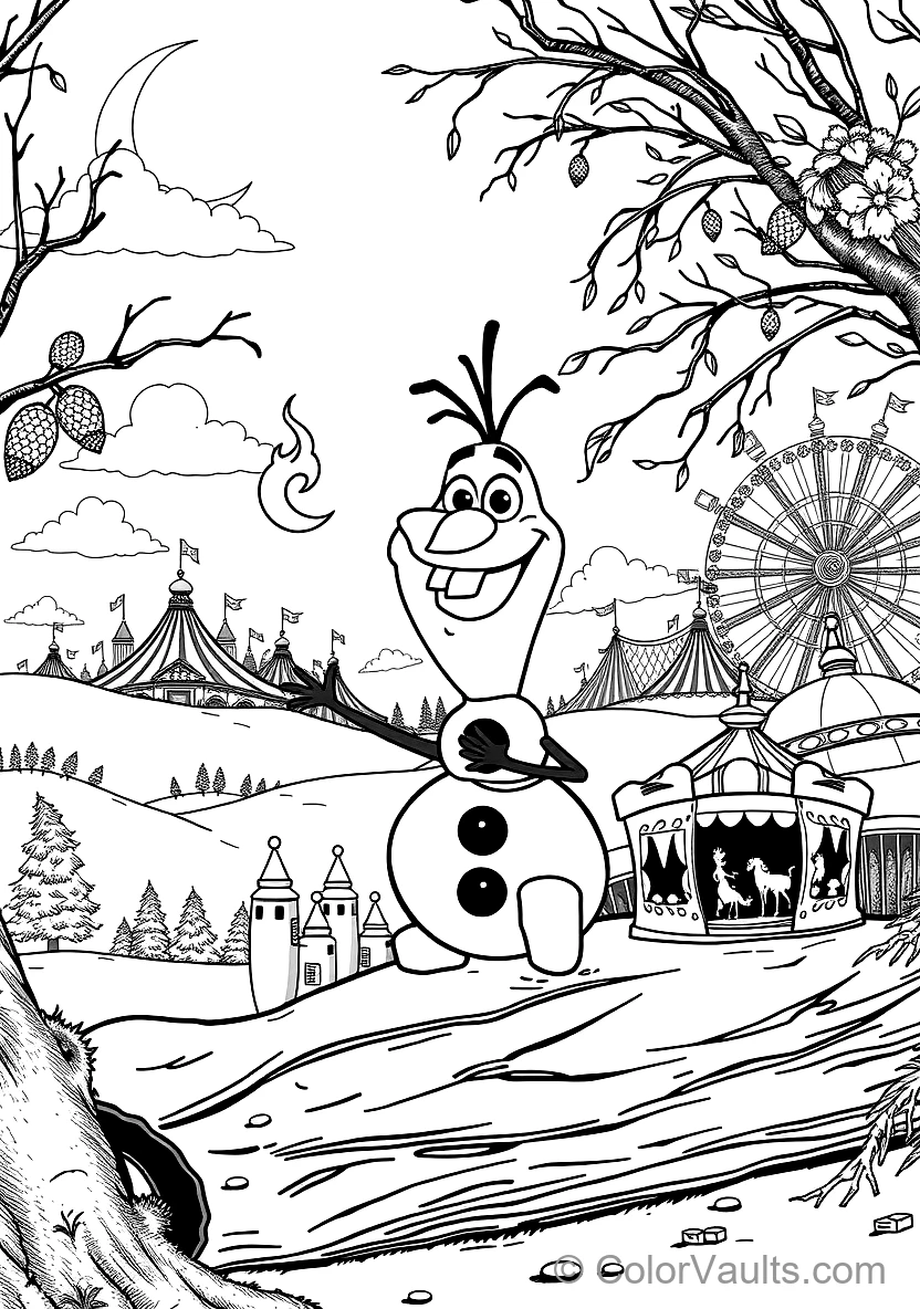 Olaf und the Süßer Fire Salamander Bruni Playing (Scene 22)