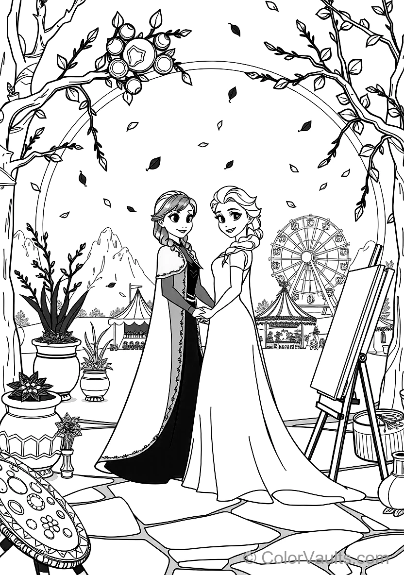 Elsa in Her Fifth Spirit White Flowing Gown (Scene 21)