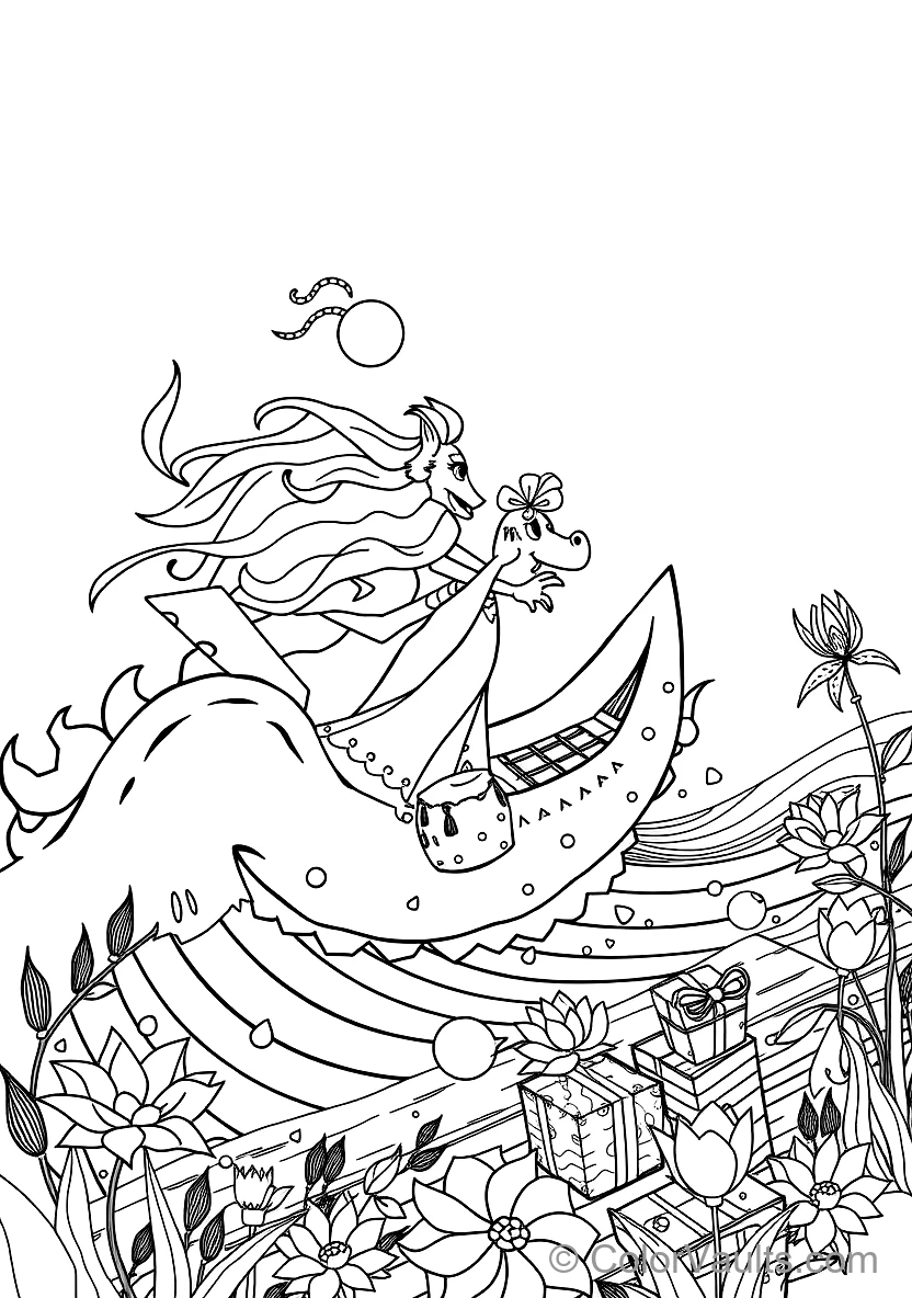 Elsa and the Mythical Water Spirit Nokk Galloping (Scene 23)