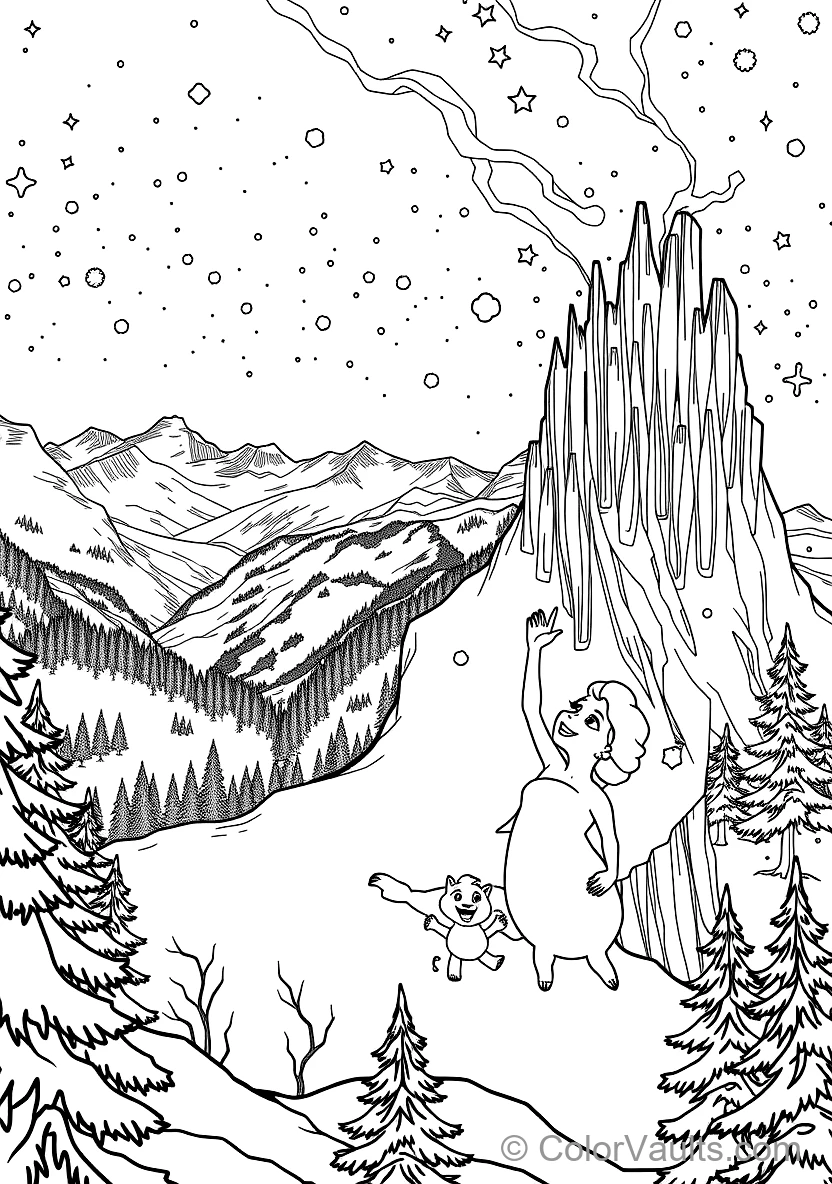 Elsa Singing Let It Go Creating the Crystalline Ice (Scene 41)