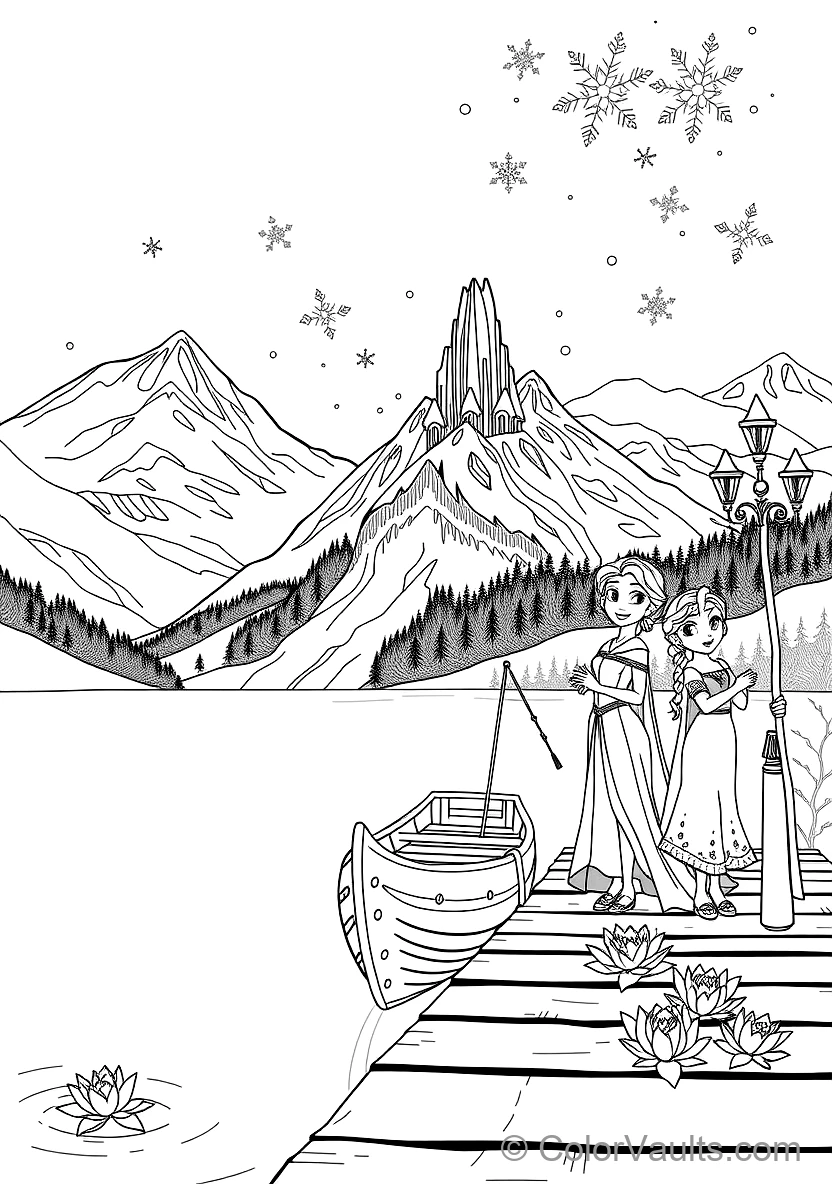 Elsa Singing Let It Go Creating the Crystalline Ice (Scene 47)