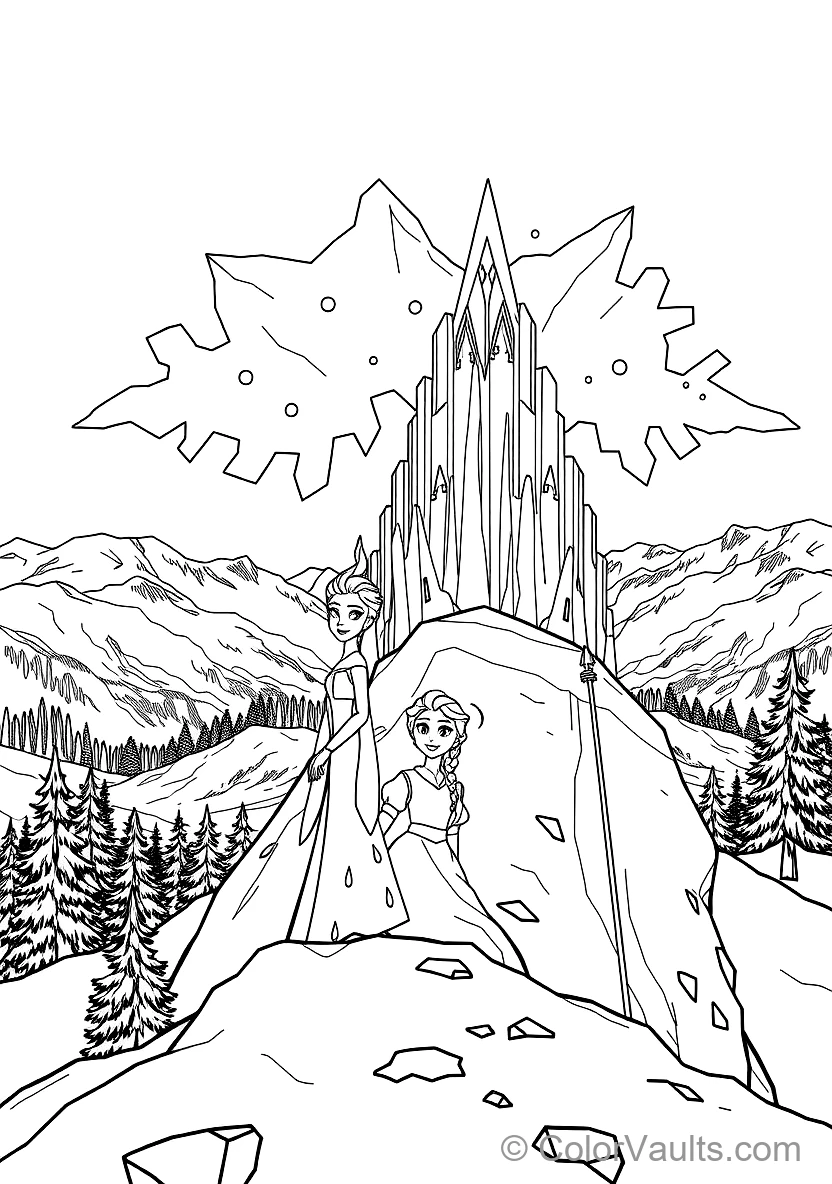 Elsa Singing Let It Go Creating the Crystalline Ice (Scene 51)