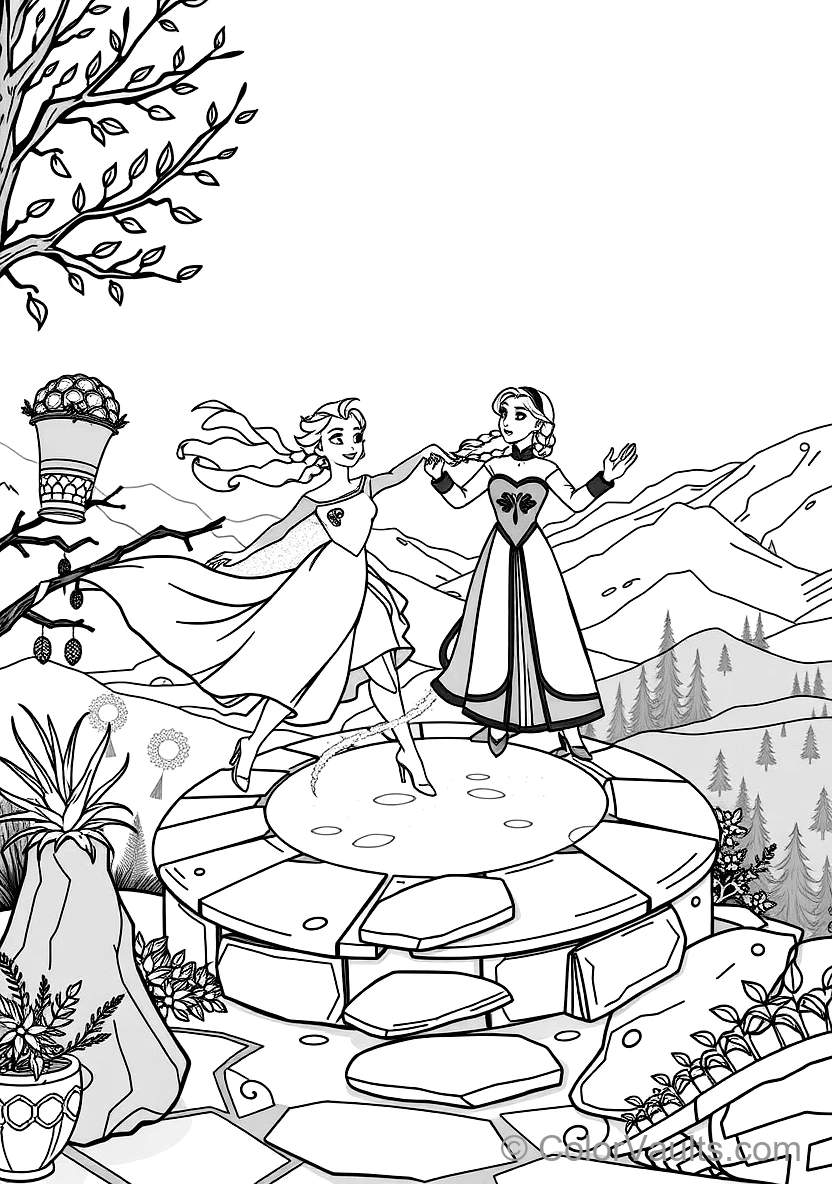 Elsa in Her Fifth Spirit White Flowing Gown (Scene 47)