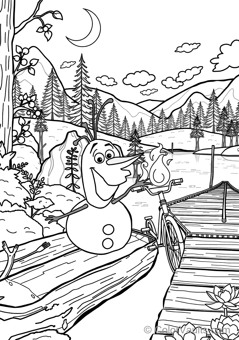 Olaf et the Mignon Fire Salamander Bruni Playing (Scene 33)