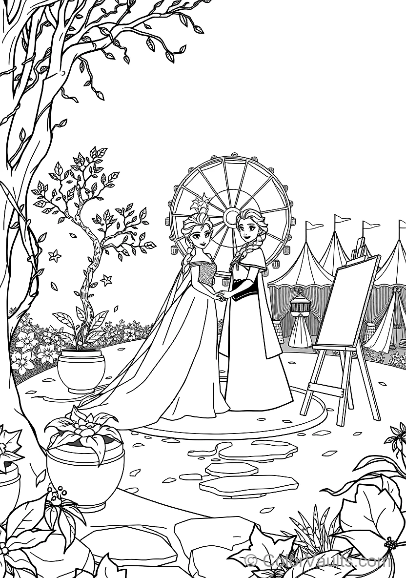 Elsa in Her Fifth Spirit White Flowing Gown (Scene 65)