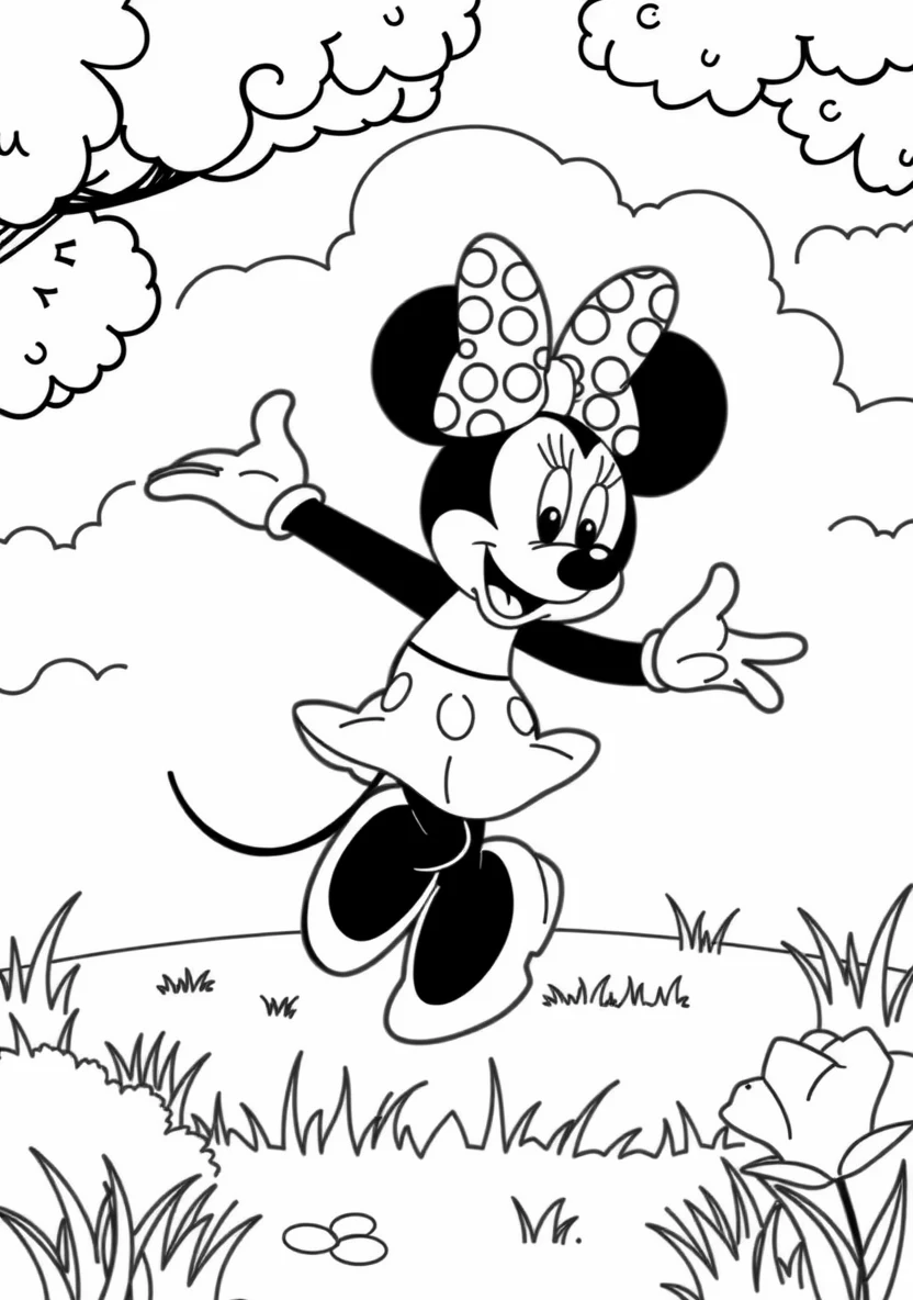 Minnie Mouse Dancing in a