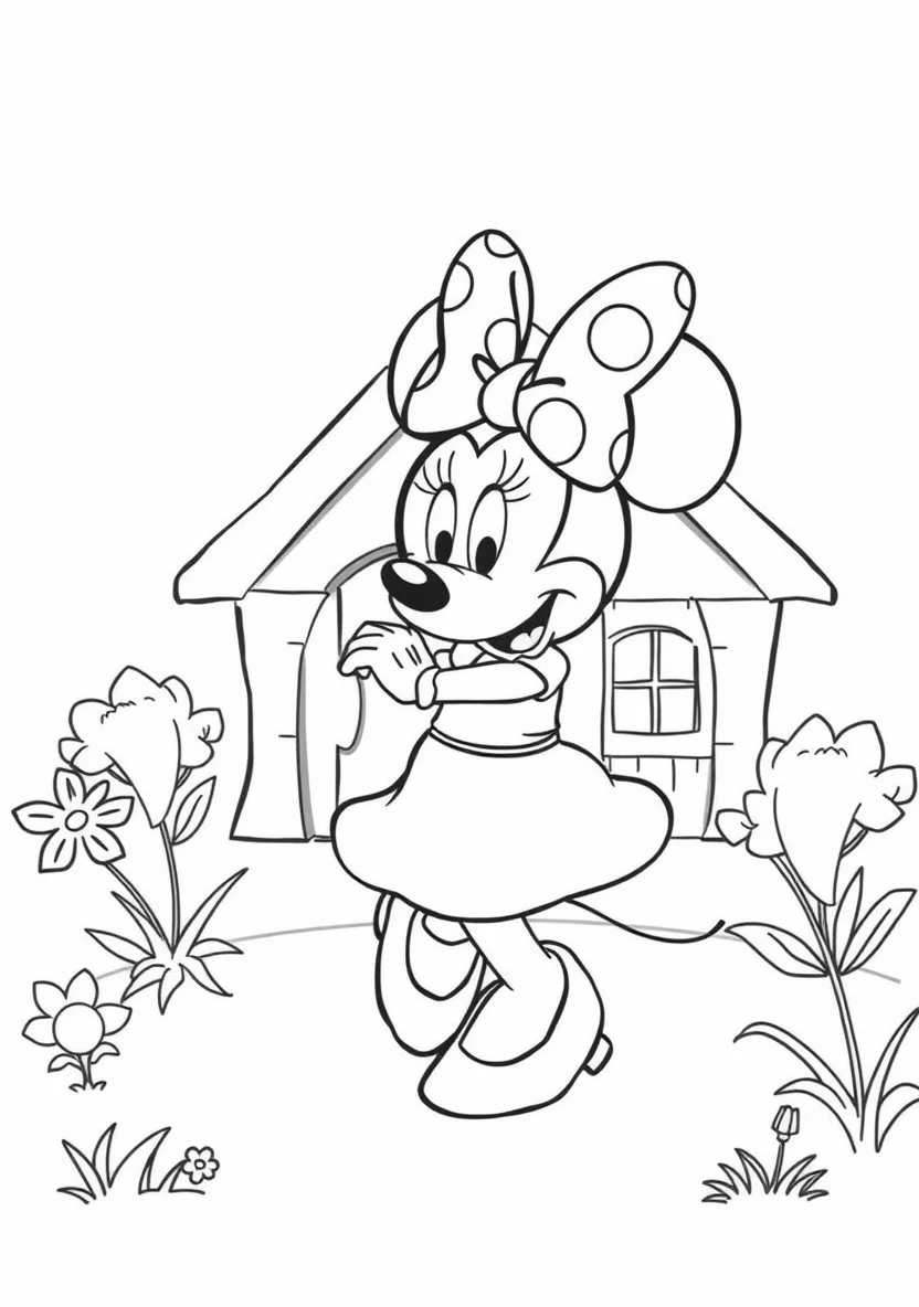 Minnie Mouse Dancing in a