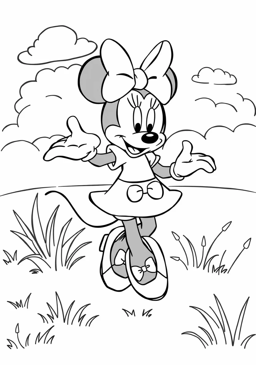 Minnie Mouse Dancing in a