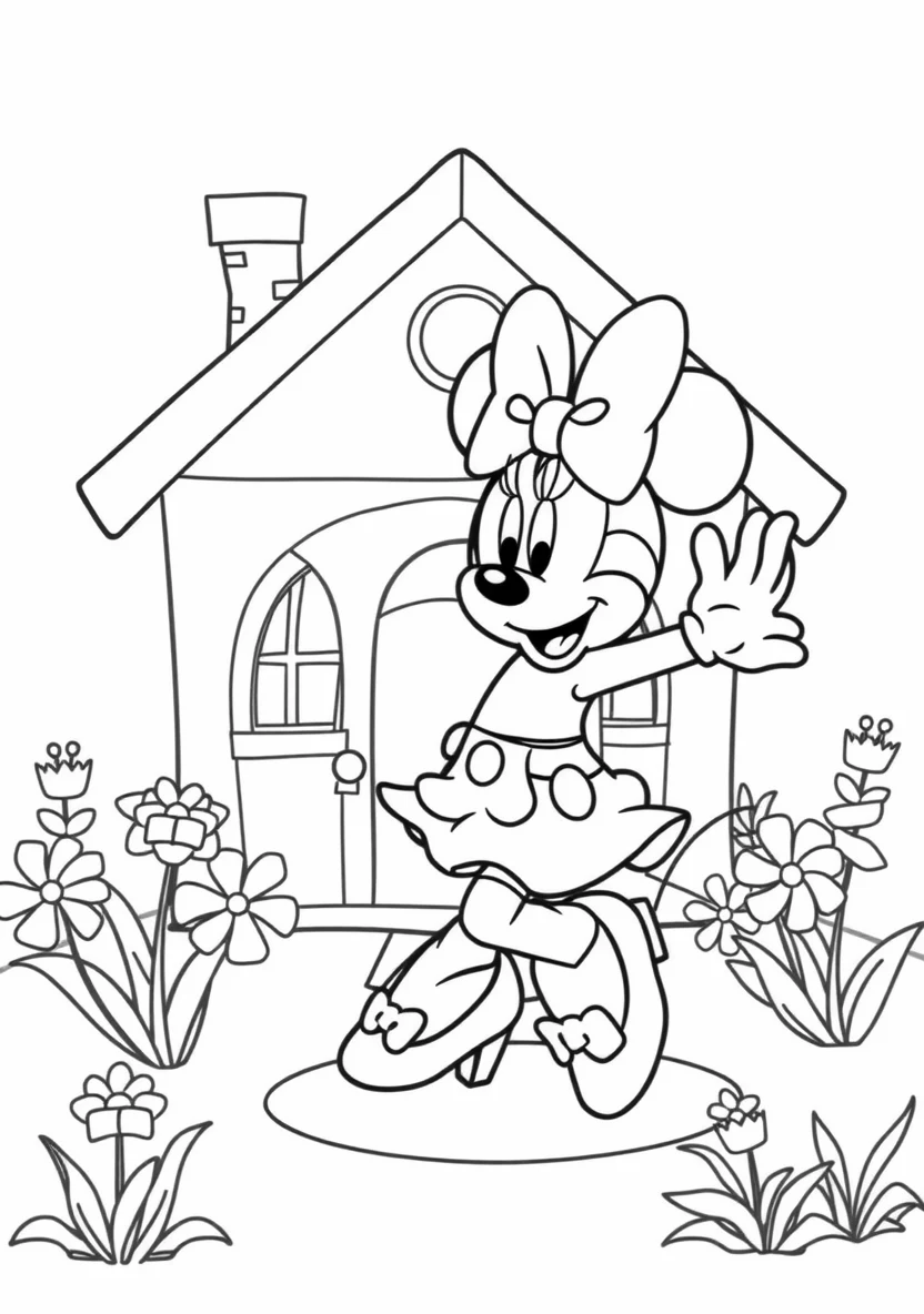 Minnie Mouse Dancing in a
