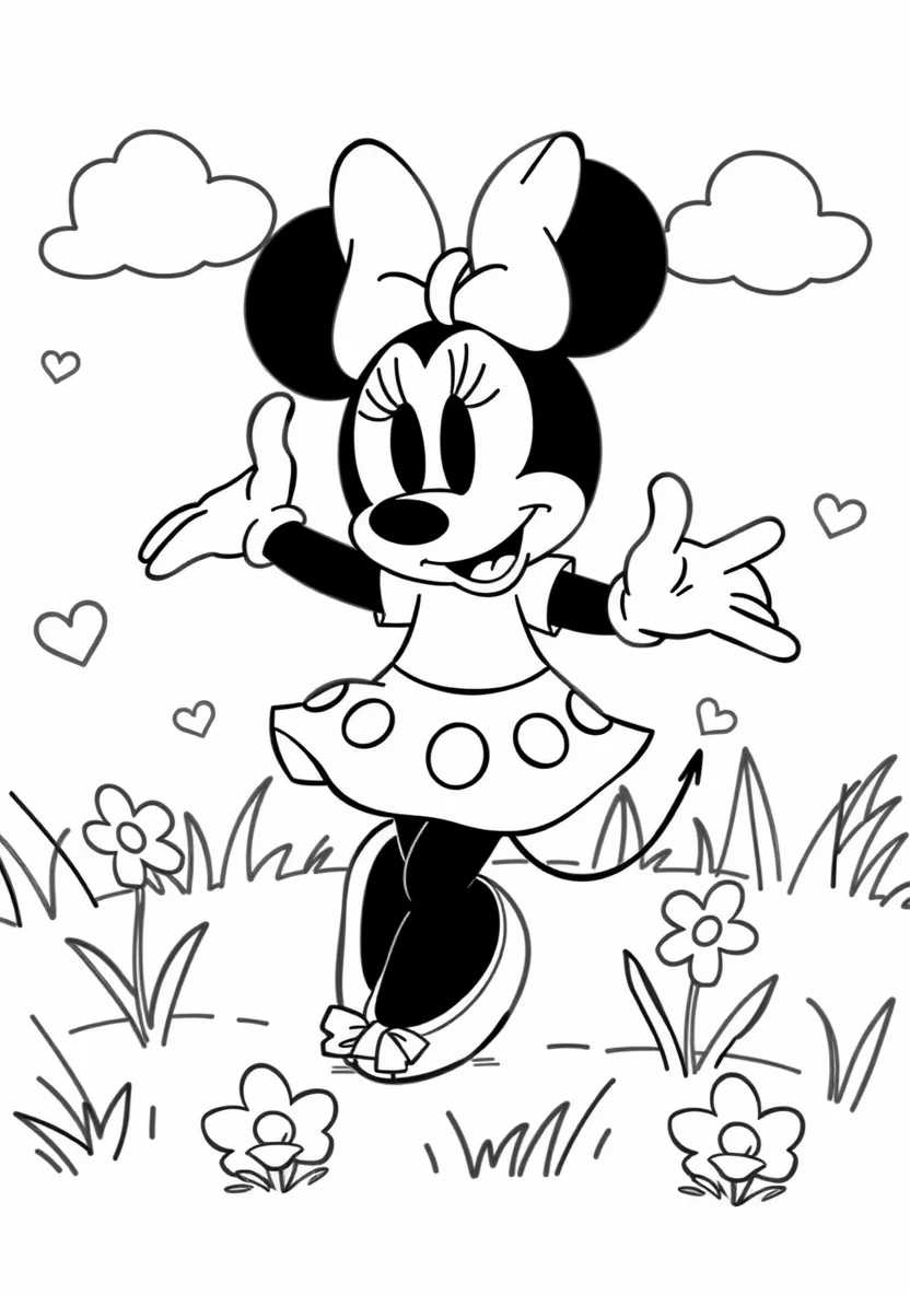 Minnie Mouse Dancing in a