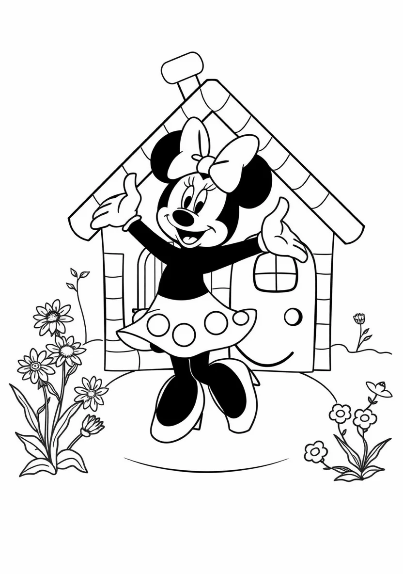 Minnie Mouse Dancing in a