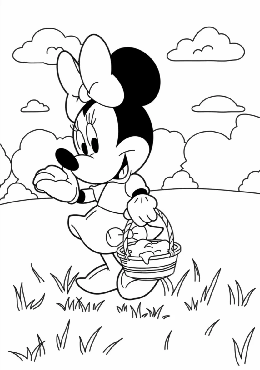 Minnie Mouse Having a Picn