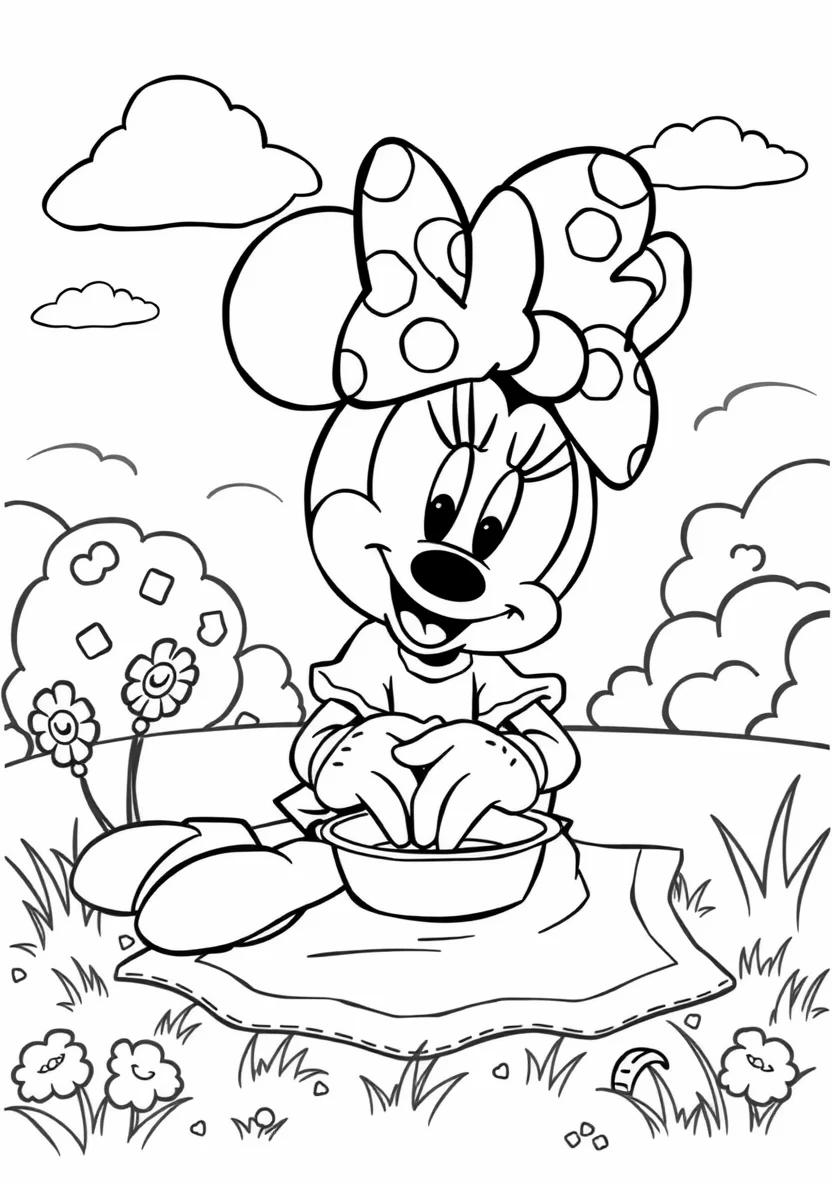 Minnie Mouse Having a Picn
