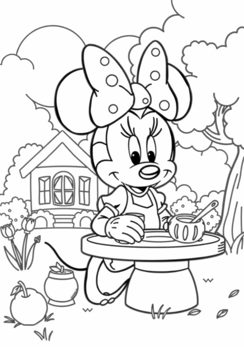 Minnie Mouse Having a Picn