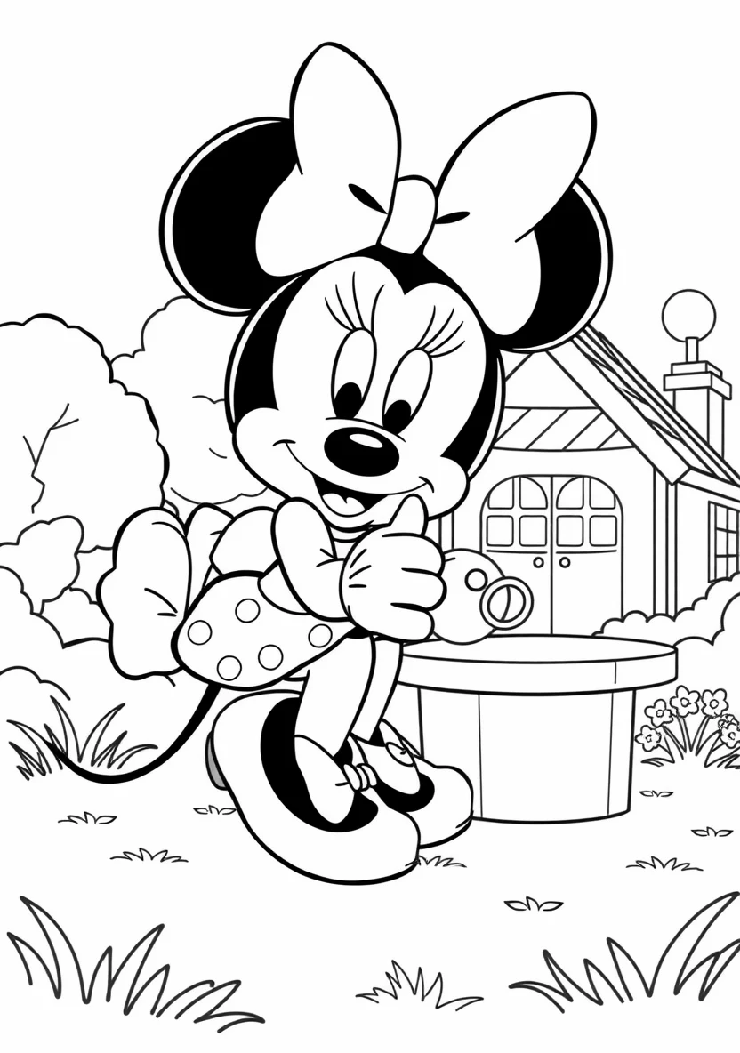 Minnie Mouse Having a Picn