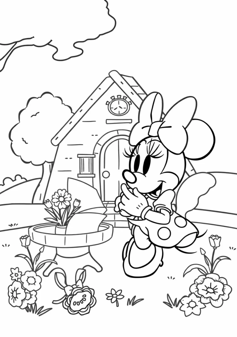 Minnie Mouse Having a Picn