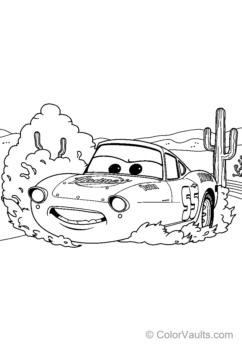Car in Desert Scène