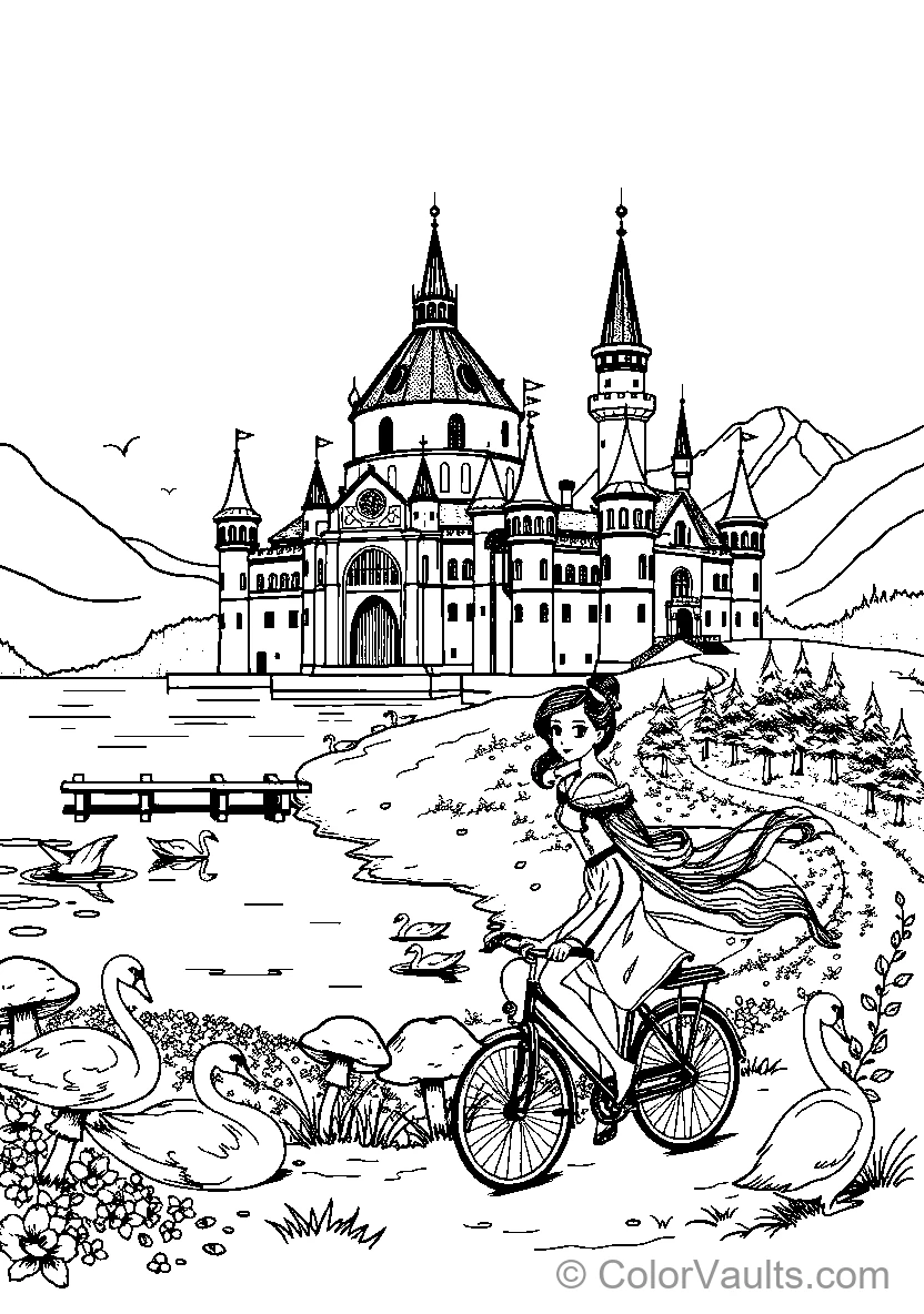 Disney Princess Castle Bicycle Ride