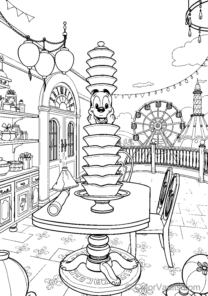 Disneys Mickey Mouse At An Amusement Park