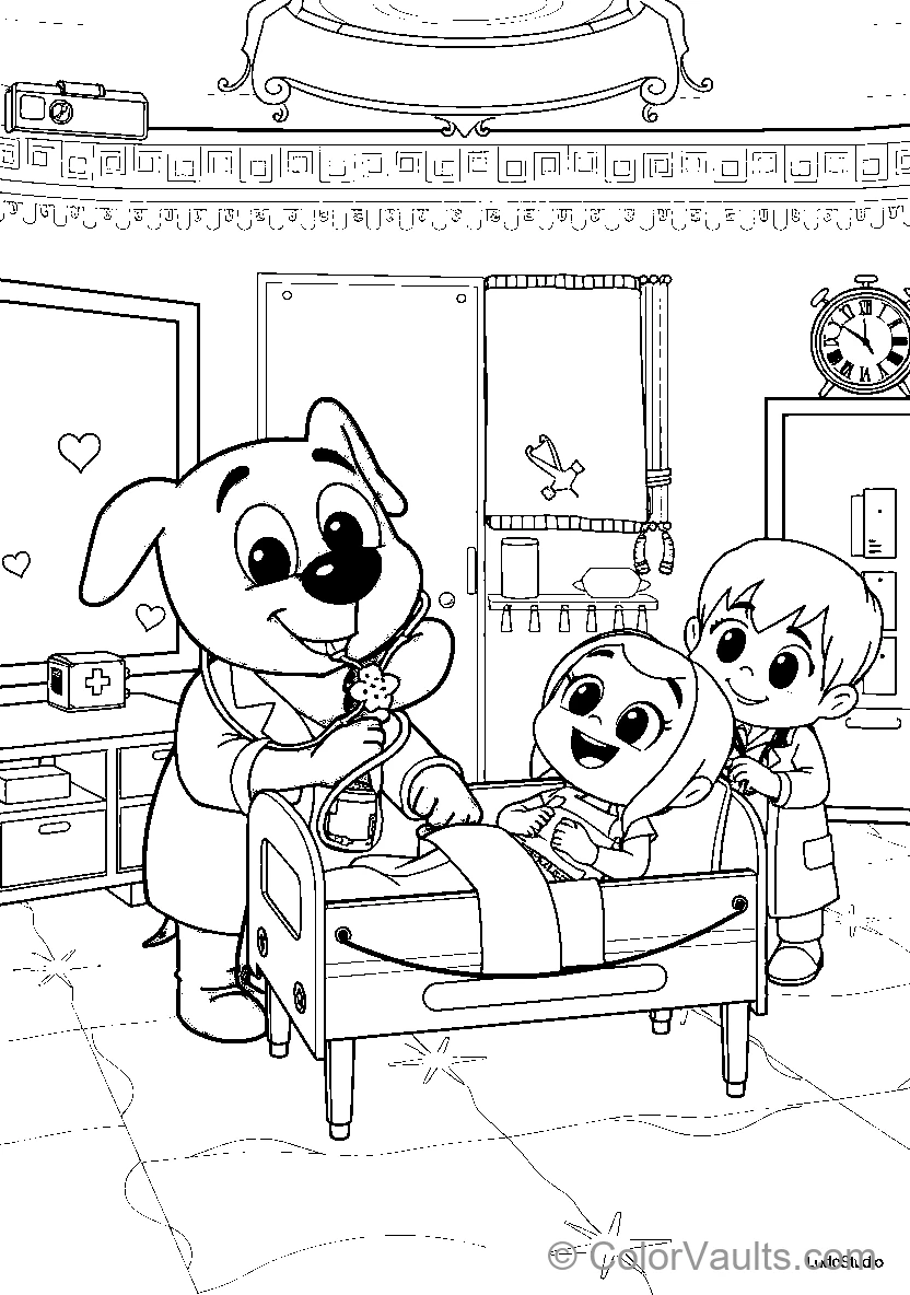 Dog Doctor Visits Patients