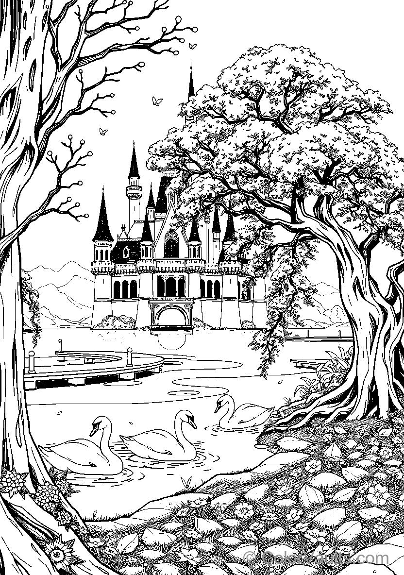 Enchanted Castle By The Lake