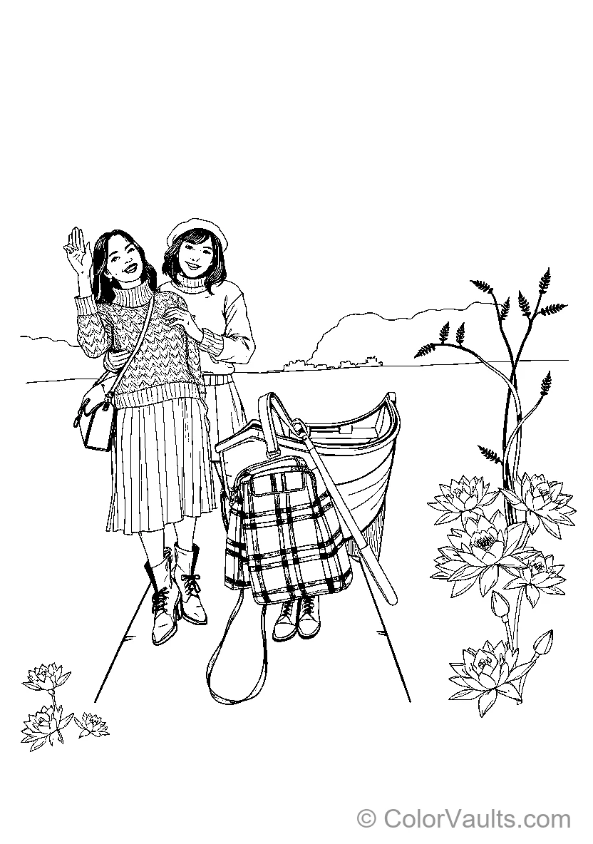 Girls By The Boat
