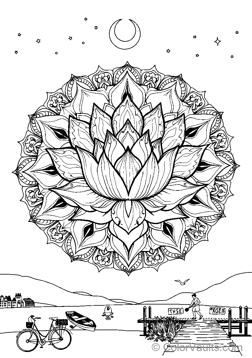 Mandala Night Sky
