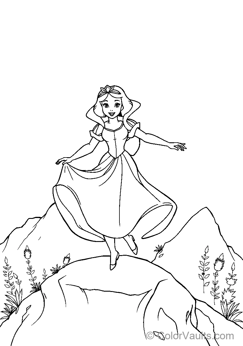 Snow White On A Cliff Or Disneys Snow White In Nature