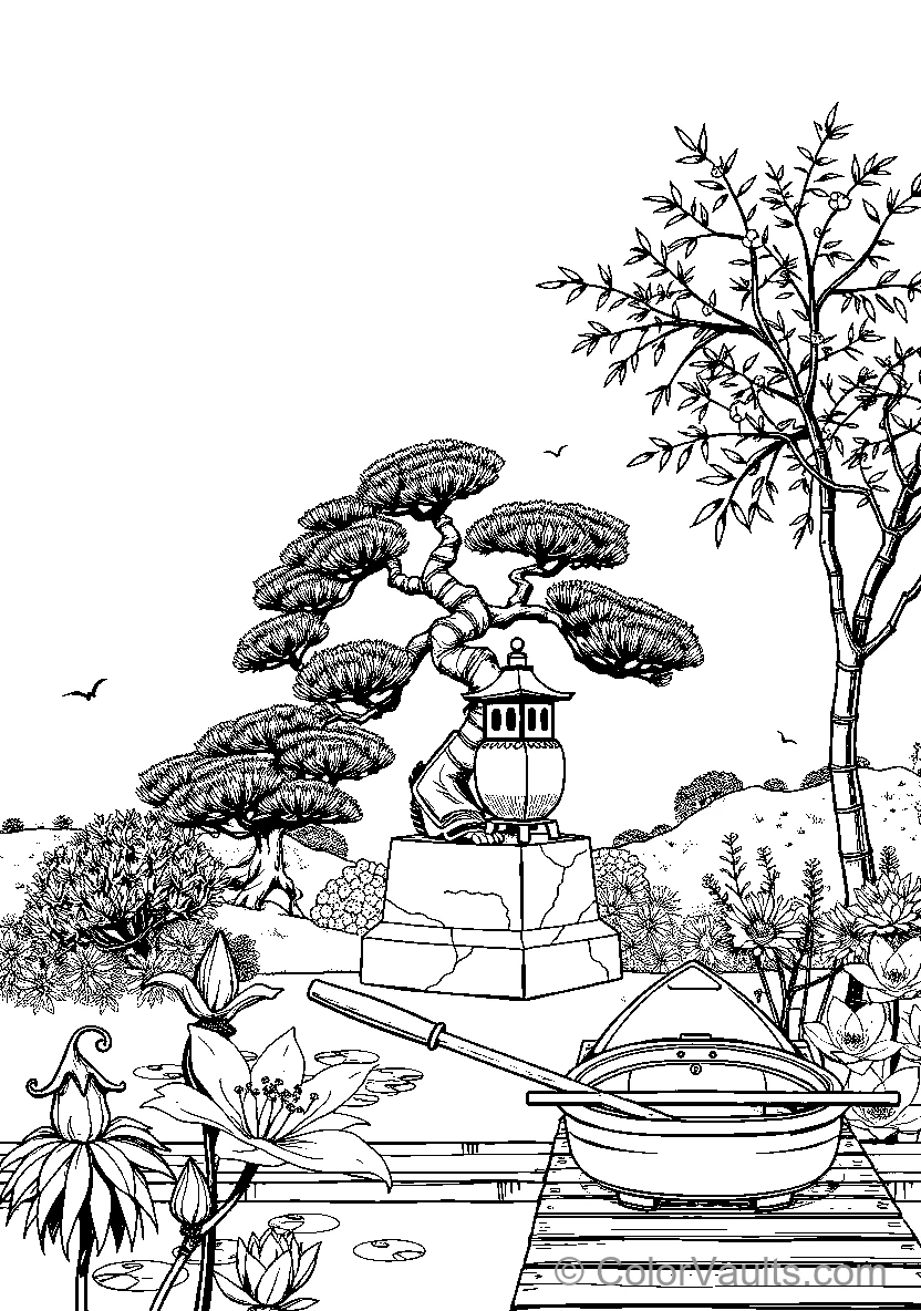 Traditional Chinese Tuin Serenity