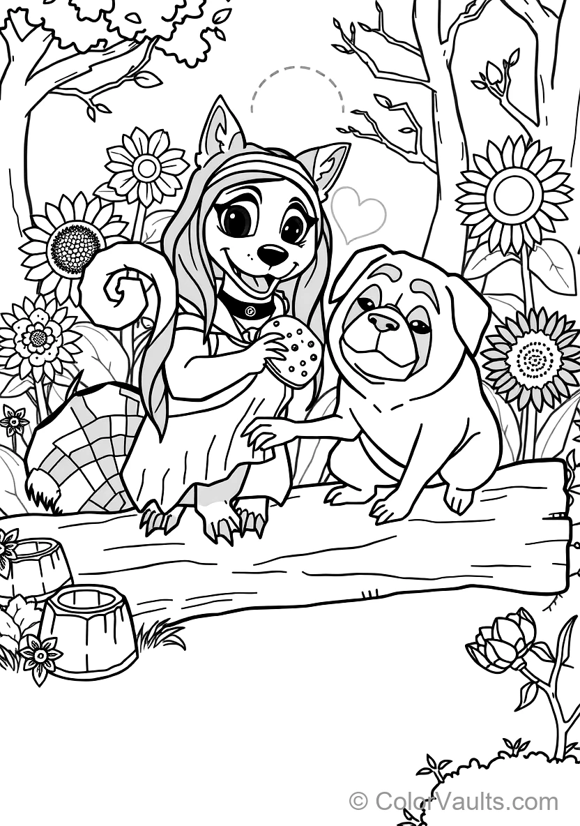 Meeko the Mischievous Raccoon und Percy the Pampered (Scene 12)