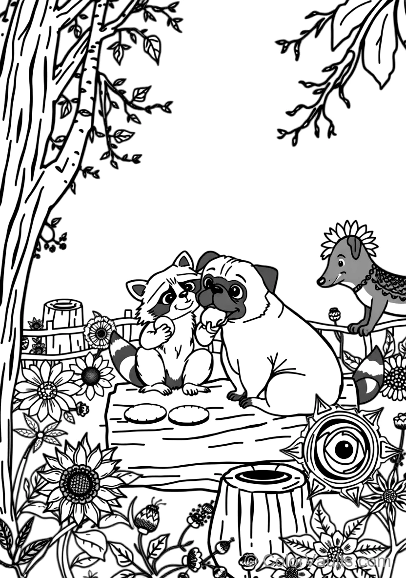 Meeko the Mischievous Raccoon und Percy the Pampered (Scene 14)
